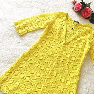 Crocheted coverup dress